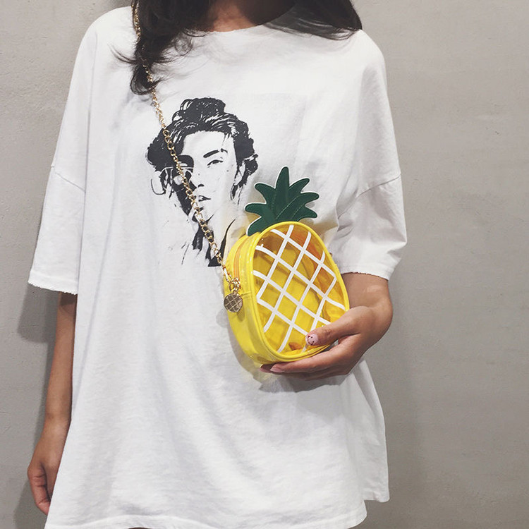 کیف شیشه ای اناناس تابستانه🍍