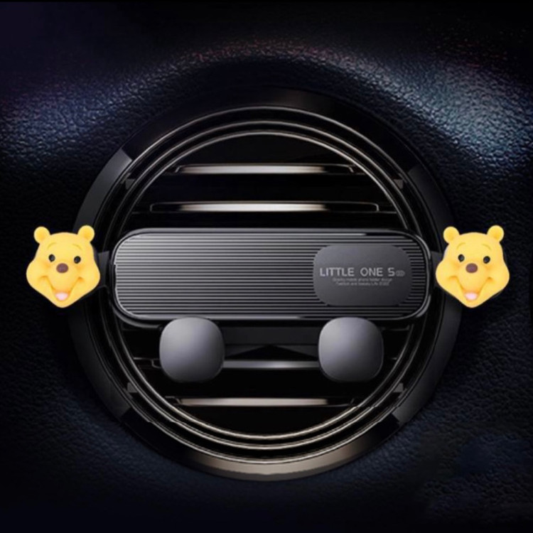 ست هولدر موبایل و خوشبوکننده ماشین pooh💛