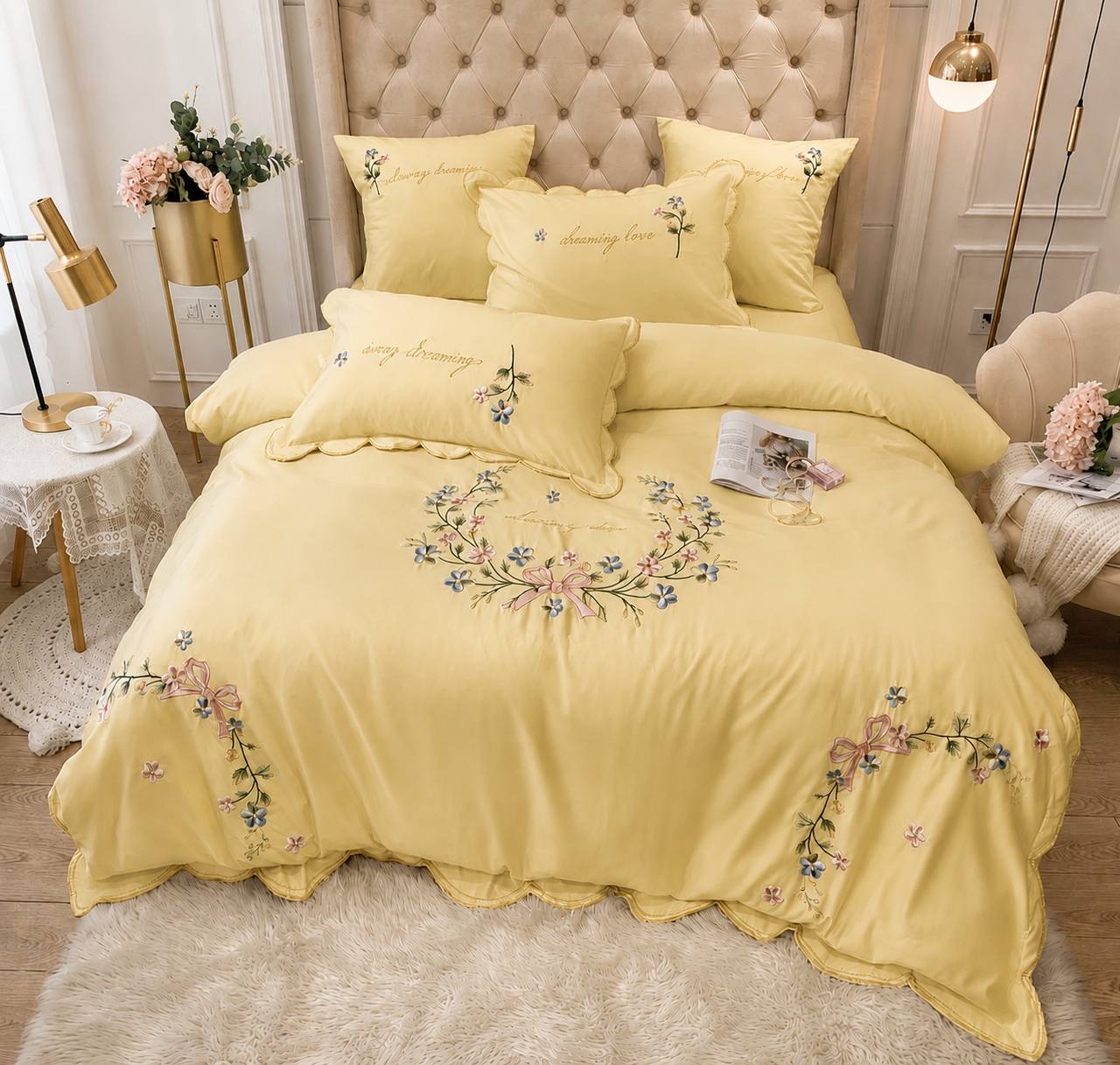 روتختی دو نفره فانتزی وارداتی ✨🌻💛