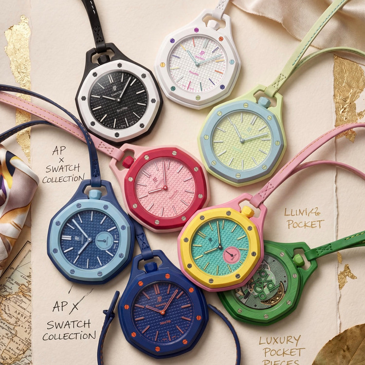 ساعت اودمار پیگه x سواچ AP X SWATCH کالکشن Royal pop✨بالاترین کیفیت کمترین قیمت✅تک و عمده