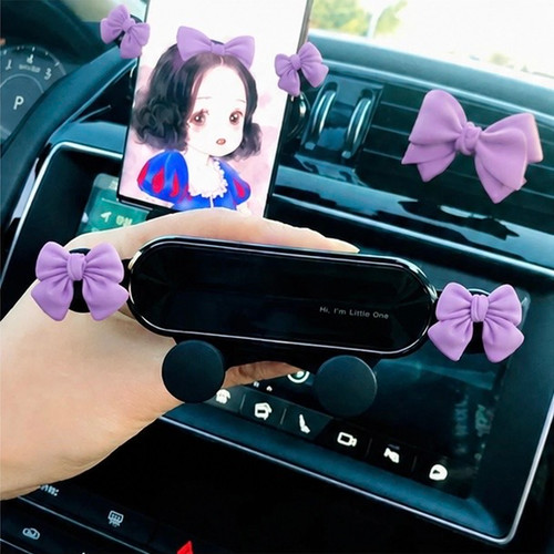 هولدر موبایل ماشین پاپیونی بنفش🦄💟🎉