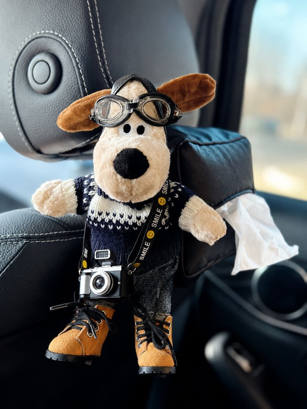 کاور دستمال ماشین سگ نگهبان عینک«پشت صندلی» 🚁🐶