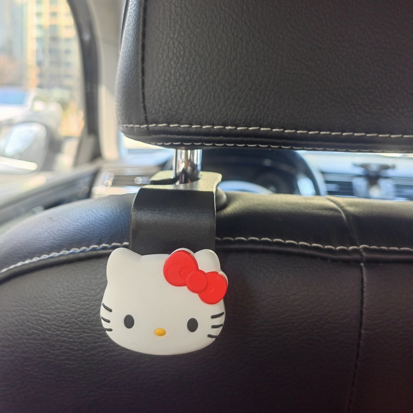 هولدر کیف و بگ ماشین هلو کیتی صورتی 🎀
