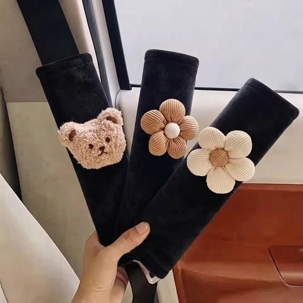کاور کمربند ماشین مدل گل کرمی🌸