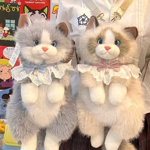 کوله پشتی مدل گربه رئال موزیکال🎀 خرید نقدی 🐈💕