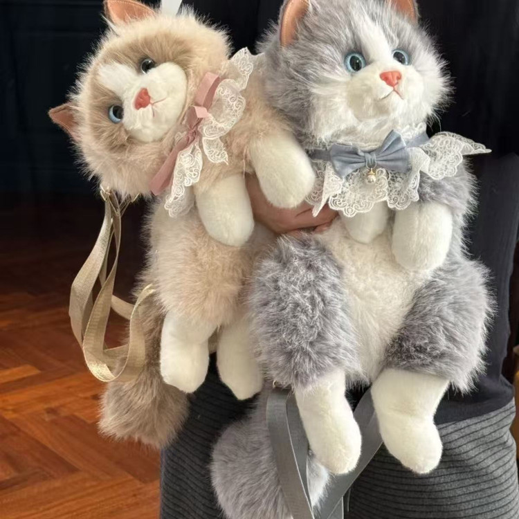 کوله پشتی مدل گربه رئال موزیکال🎀 خرید نقدی 🐈💕