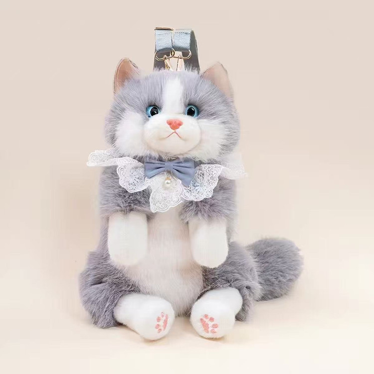 کوله پشتی مدل گربه رئال موزیکال🎀 خرید نقدی 🐈💕