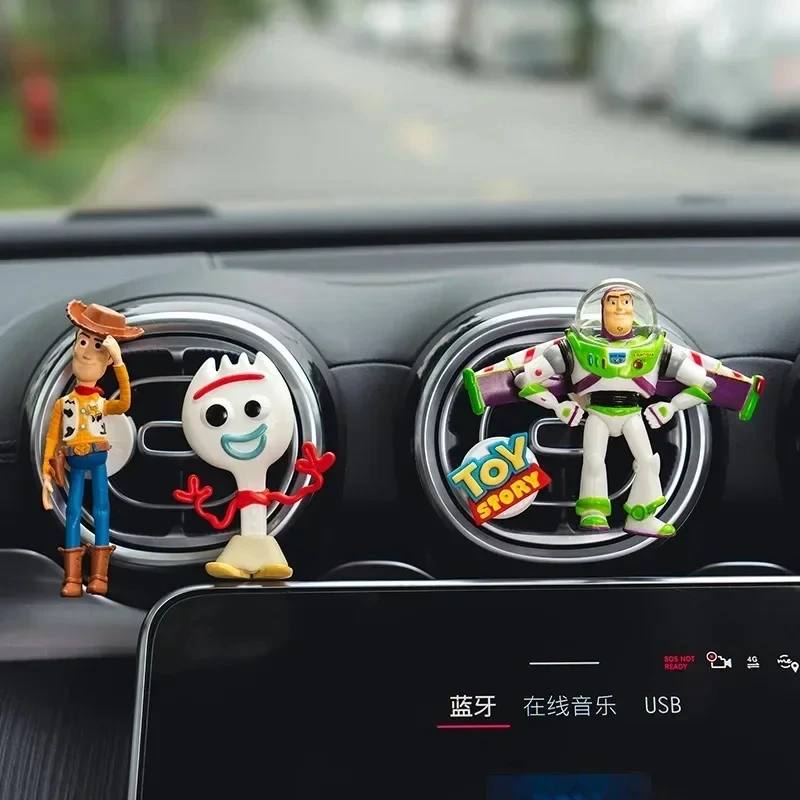 Toy Story Car Air Freshener – Woody, Rex & Buzz Lightyear Cute Kawaii Car Vent Freshener 🚘💫