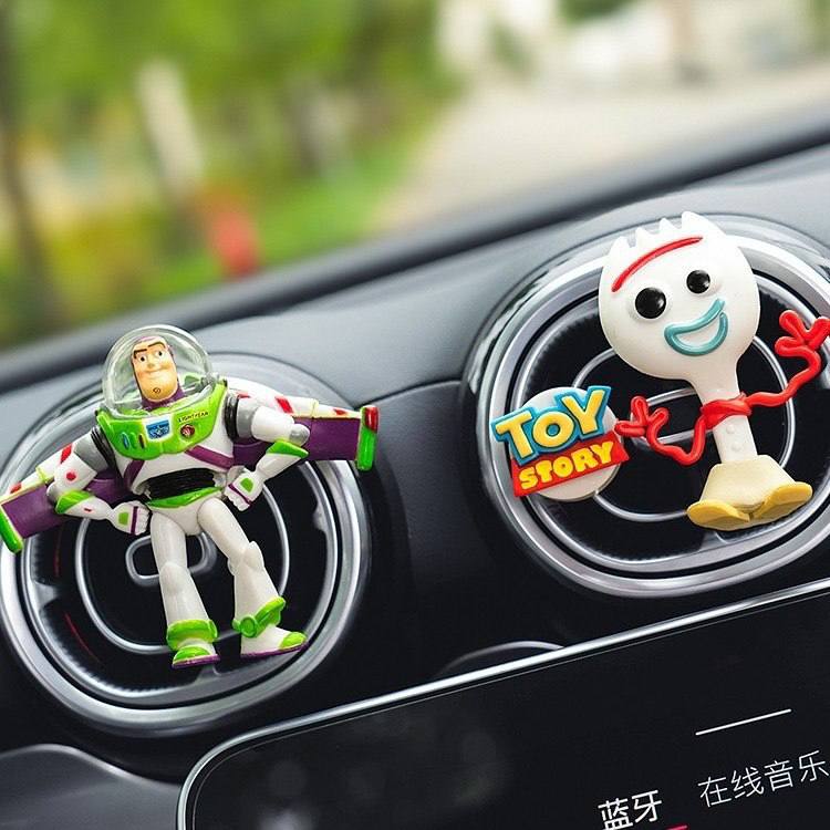 Toy Story Car Air Freshener – Woody, Rex & Buzz Lightyear Cute Kawaii Car Vent Freshener 🚘💫