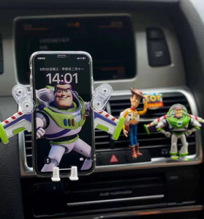 Toy Story Car Phone Holder – Woody, Rex & Buzz Lightyear Cute Kawaii Car Phone Mount 🚘📱💫