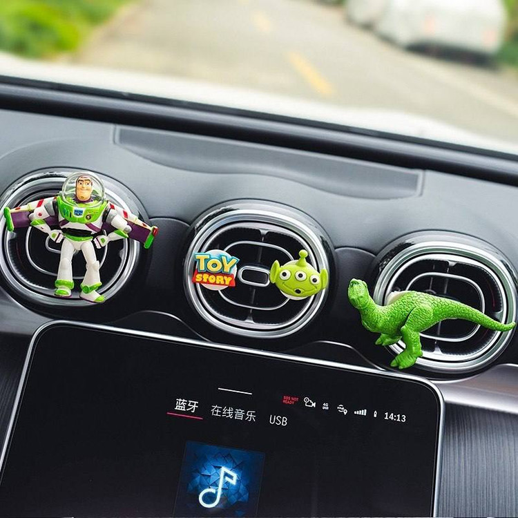Toy Story Car Air Freshener – Woody, Rex & Buzz Lightyear Cute Kawaii Car Vent Freshener 🚘💫