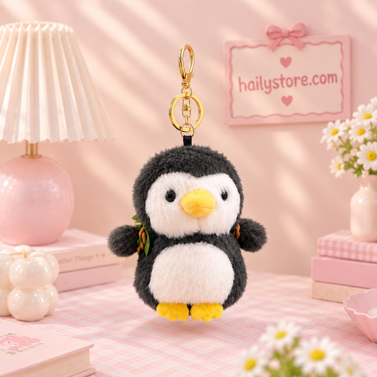 جاکلیدی و آویز عروسکی مدل پنگوئن کولهدار 🐧🎒