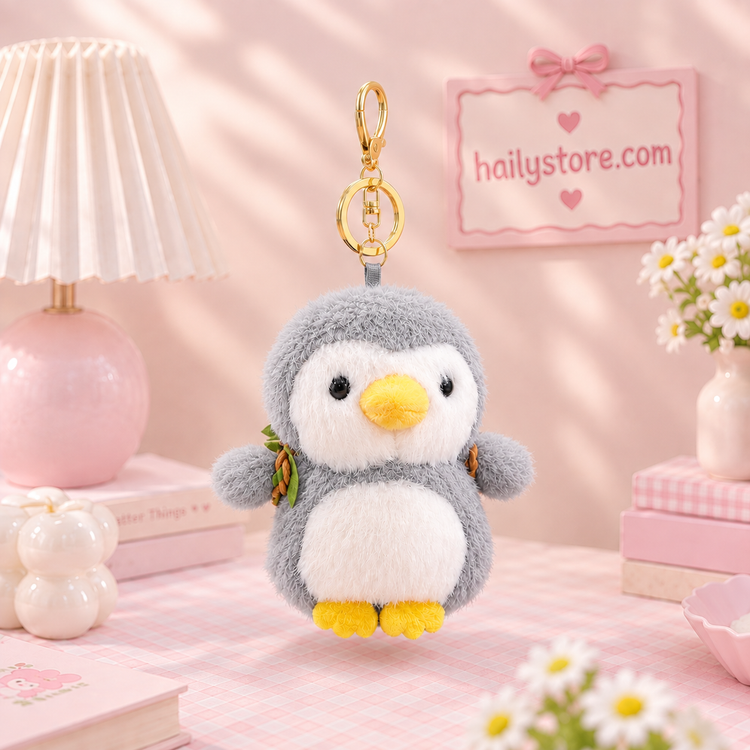 جاکلیدی و آویز عروسکی مدل پنگوئن کولهدار 🐧🎒