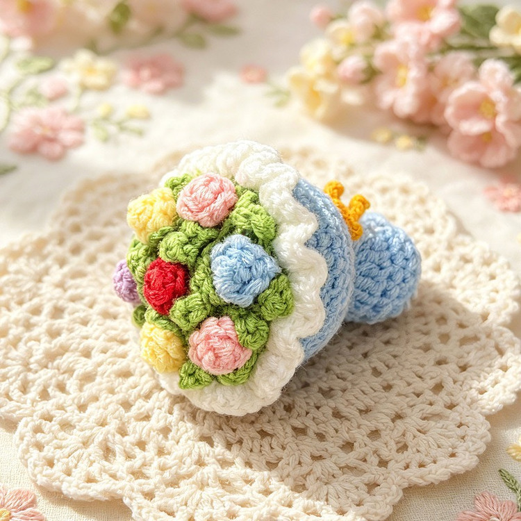 کاور کمربند ماشین دستهگل بافتنی؛ کیوت، خاص و ناز 💐🎀🚘
