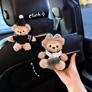 کاور دستمال خودرو خرسی زمستونی اورجینال Duffy Bear Disney ❄️🧸