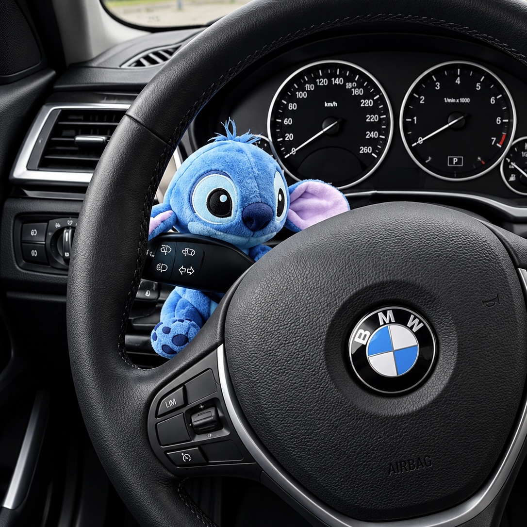 💙🧸 اکسسوری راهنما خودرو مدل استیچ اورجینال ✨🚘